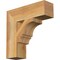 Ekena Millwork Balboa Block Rough Sawn Bracket, Western Red Cedar, 4"W x 14"D x 14"H BKT04X14X14BOA05RWR - alternate 1